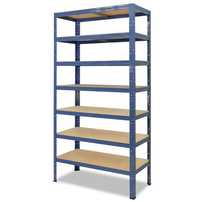 shelfplaza HOME Schwerlastregal 230x45x40 cm blau mit 7 Böden