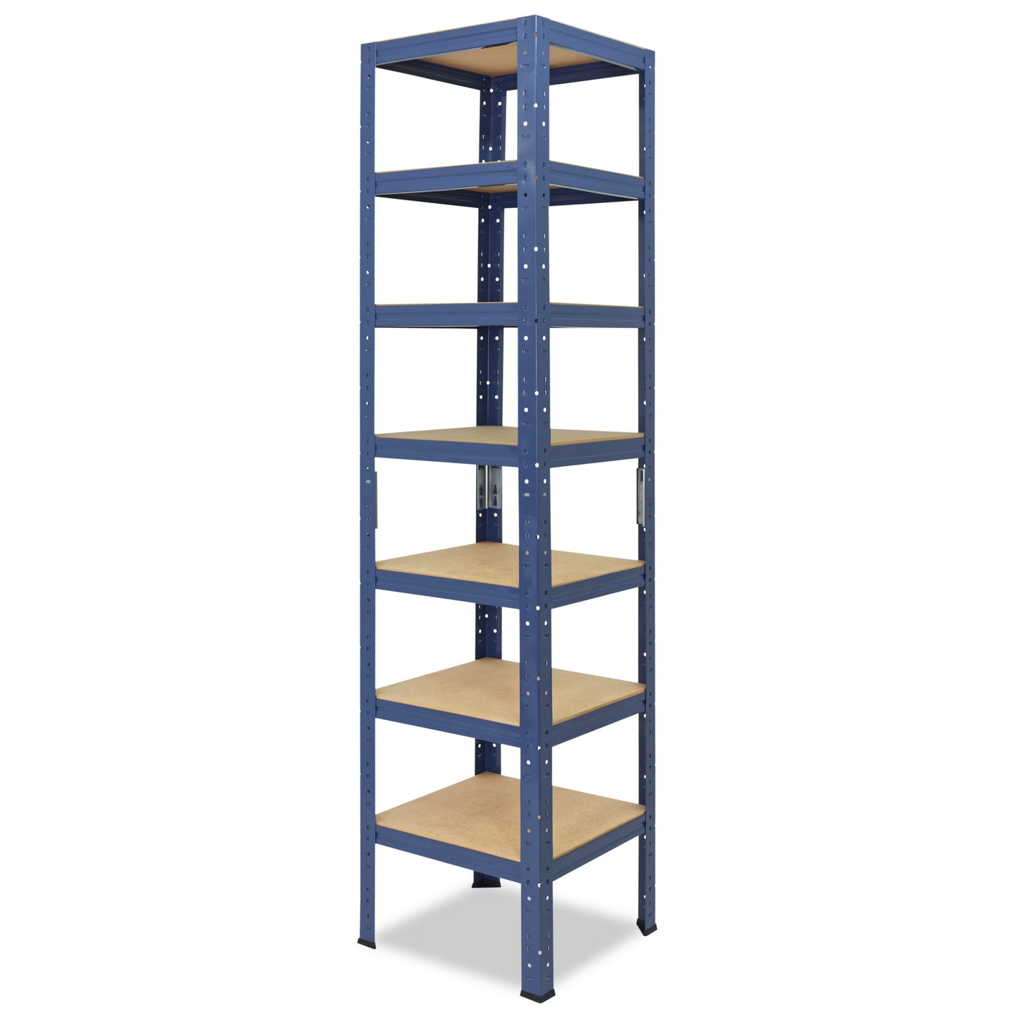 shelfplaza HOME Schwerlastregal 200x50x50 cm blau mit 7 Böden