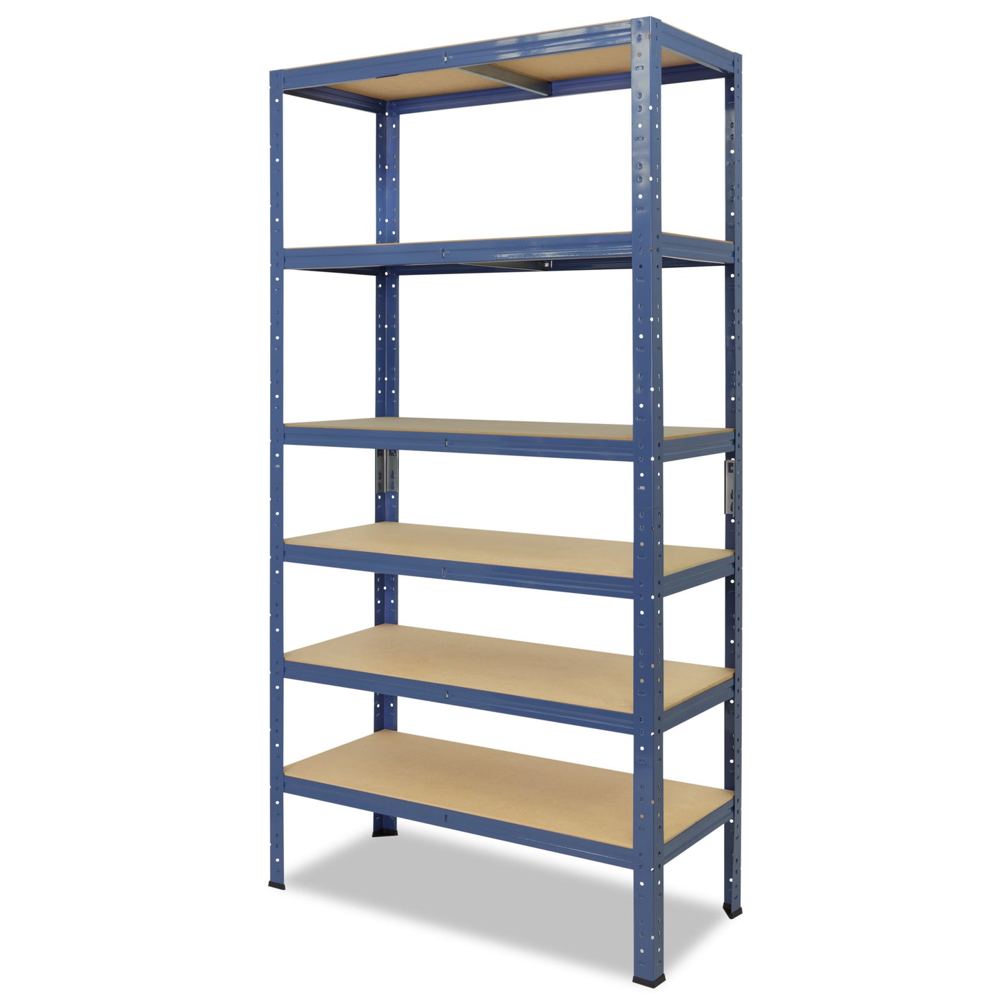 shelfplaza HOME Schwerlastregal 230x100x45 cm blau mit 6 Böden