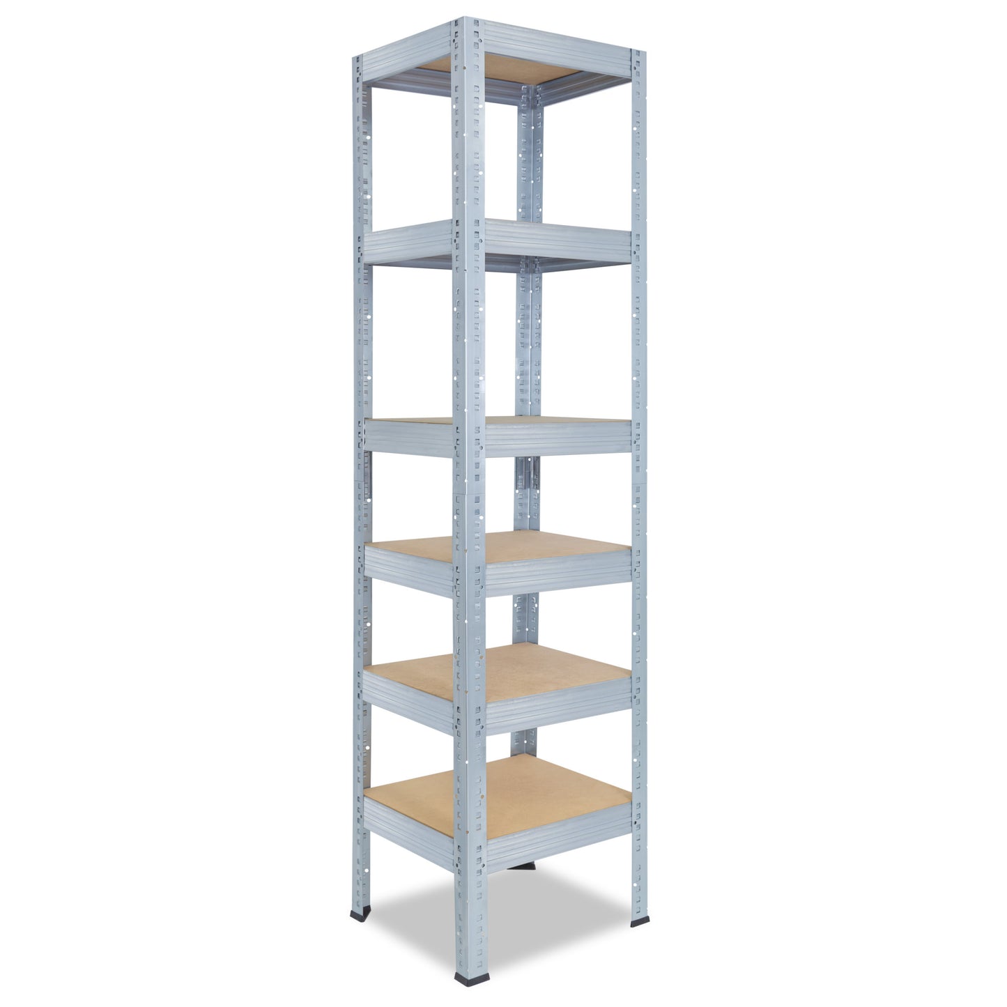 shelfplaza PRO Schwerlastregal 200x30x30 cm verzinkt mit 6 Böden