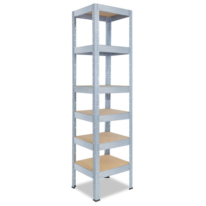 shelfplaza PRO Schwerlastregal 155x40x40 cm verzinkt mit 6 Böden