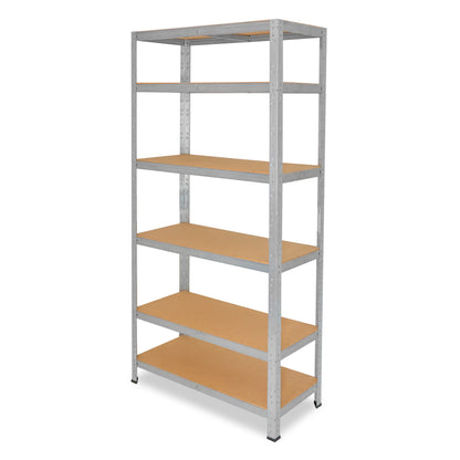 shelfplaza HOME Schwerlastregal 200x50x45 cm verzinkt mit 6 Böden