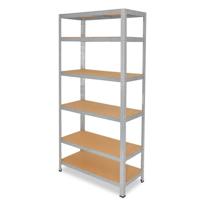 shelfplaza HOME Schwerlastregal 200x80x23 cm verzinkt mit 6 Böden