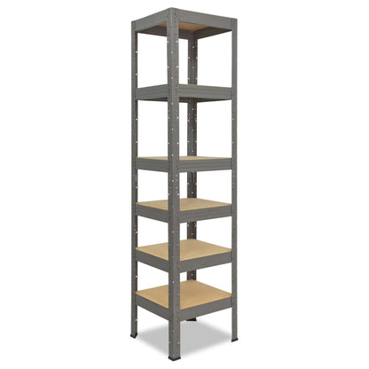 shelfplaza PRO Schwerlastregal 200x60x60 cm grau mit 6 Böden