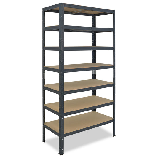 shelfplaza HOME Schwerlastregal 200x80x40 cm anthrazit mit 7 Böden