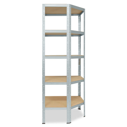 shelfplaza HOME Eckregal 200x85x40 cm verzinkt mit 5 Böden