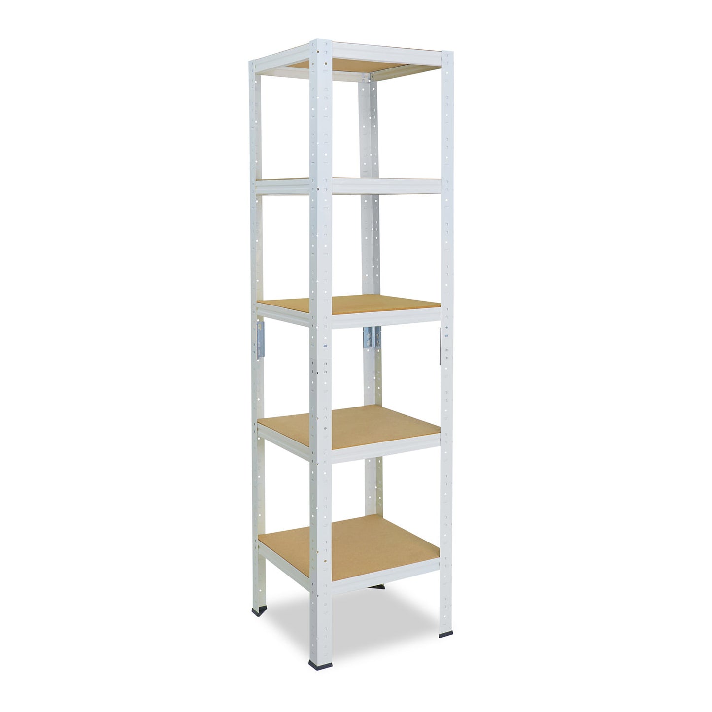 shelfplaza HOME Schwerlastregal 200x30x30 cm weiß mit 5 Böden