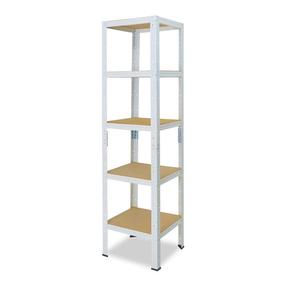 shelfplaza HOME Schwerlastregal 230x60x60 cm weiß mit 5 Böden