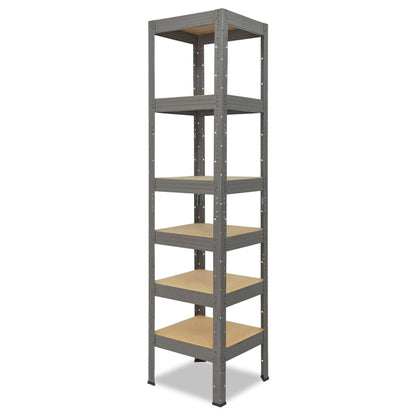 shelfplaza PRO Schwerlastregal 200x60x60 cm grau mit 6 Böden