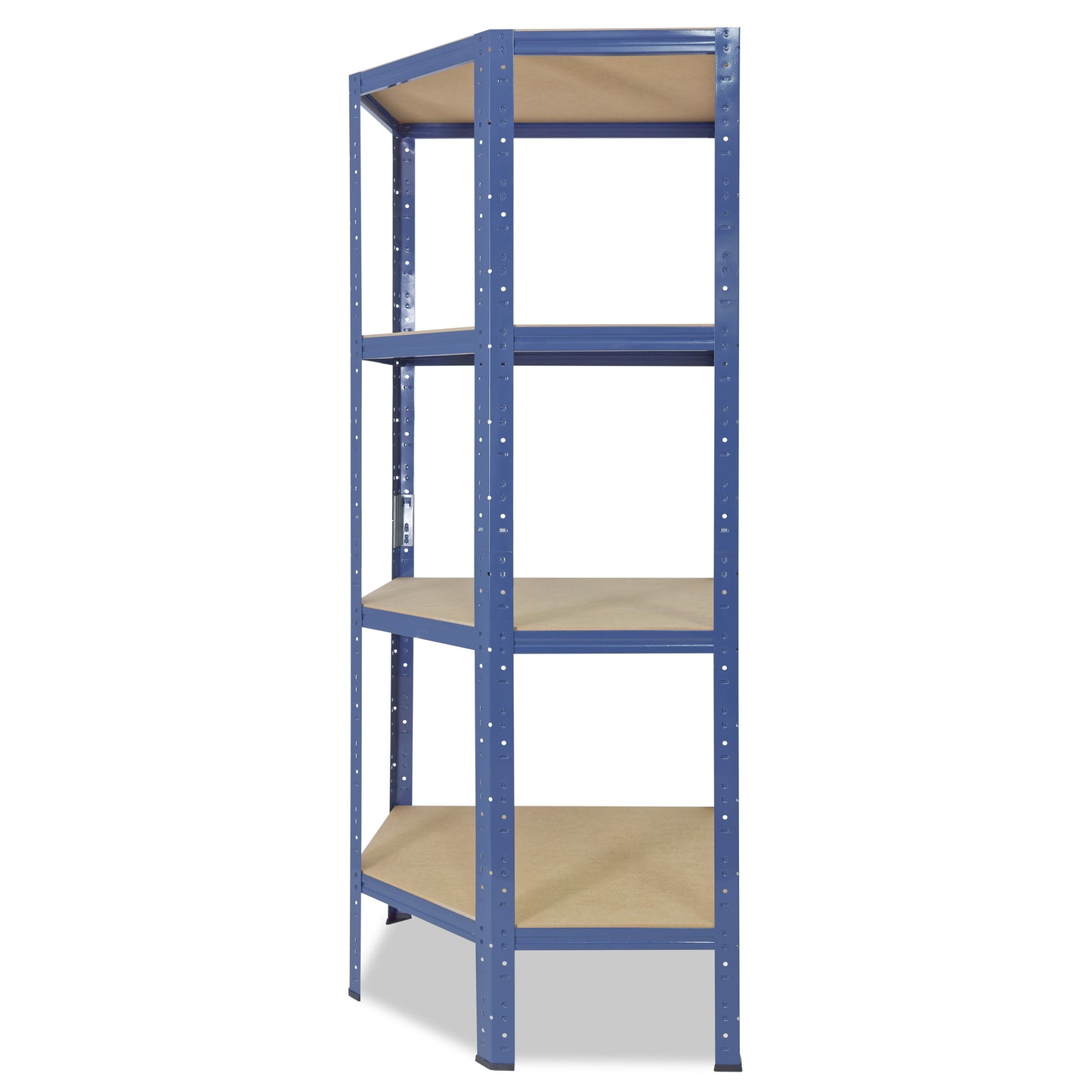 shelfplaza HOME Eckregal 155x90x60 cm blau mit 4 Böden