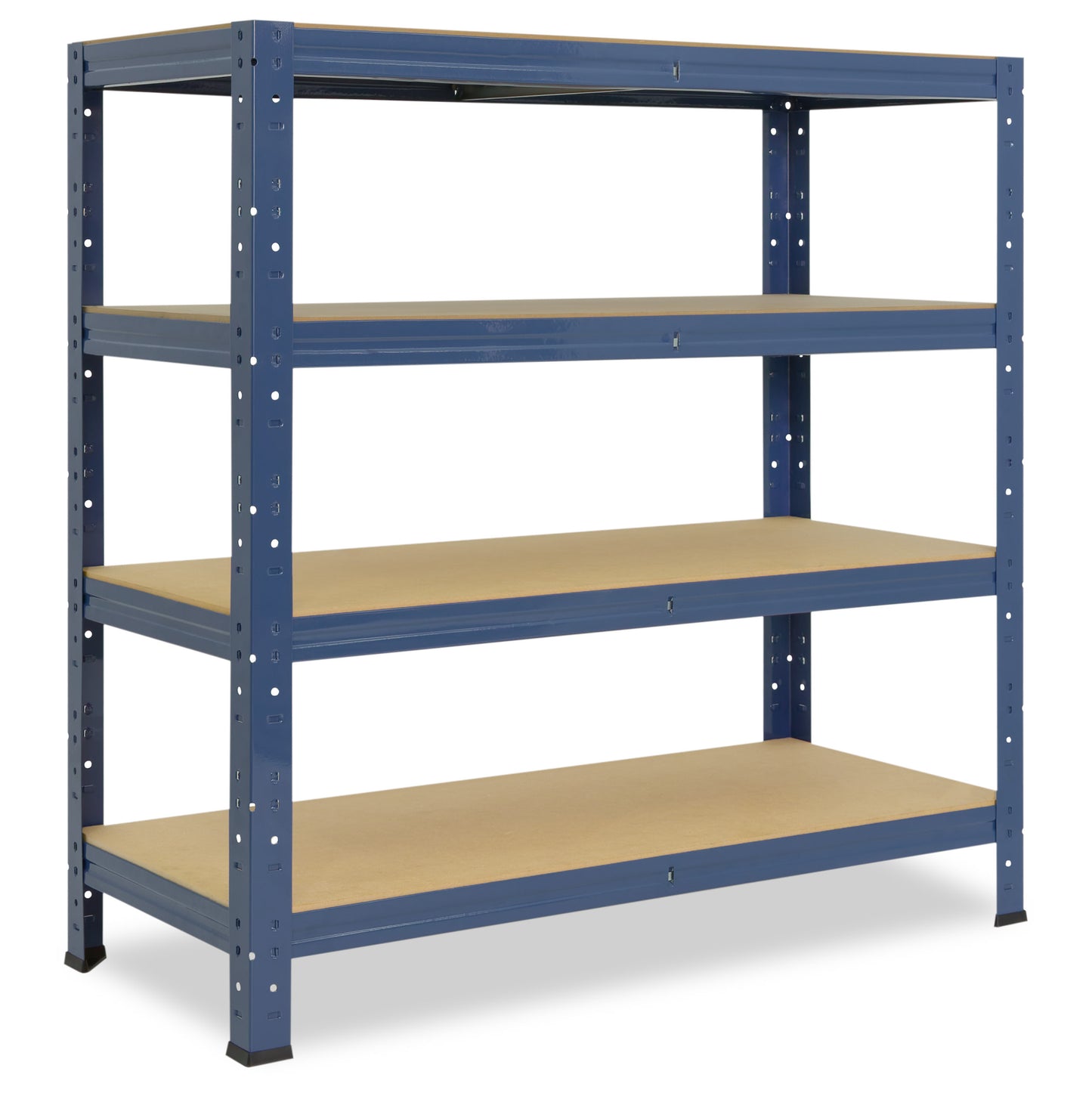 shelfplaza HOME Schwerlastregal 90x100x60 cm blau mit 4 Böden