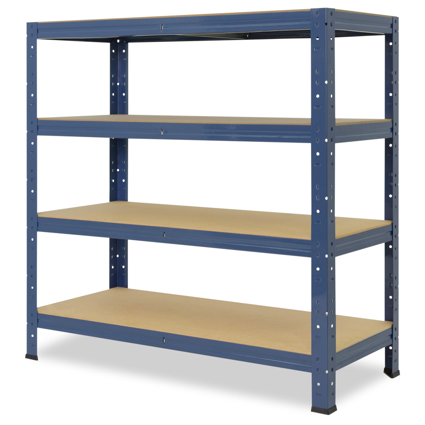 shelfplaza HOME Schwerlastregal 90x30x50 cm blau mit 4 Böden