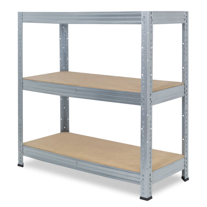 shelfplaza PRO Schwerlastregal 115x90x40 cm verzinkt mit 3 Böden