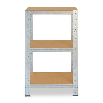 shelfplaza HOME Schwerlastregal 100x45x45 cm verzinkt mit 3 Böden