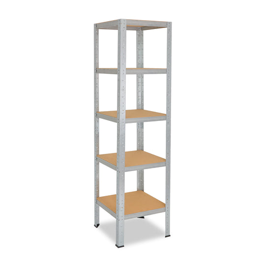 shelfplaza HOME Schwerlastregal 180x60x60 cm verzinkt mit 5 Böden