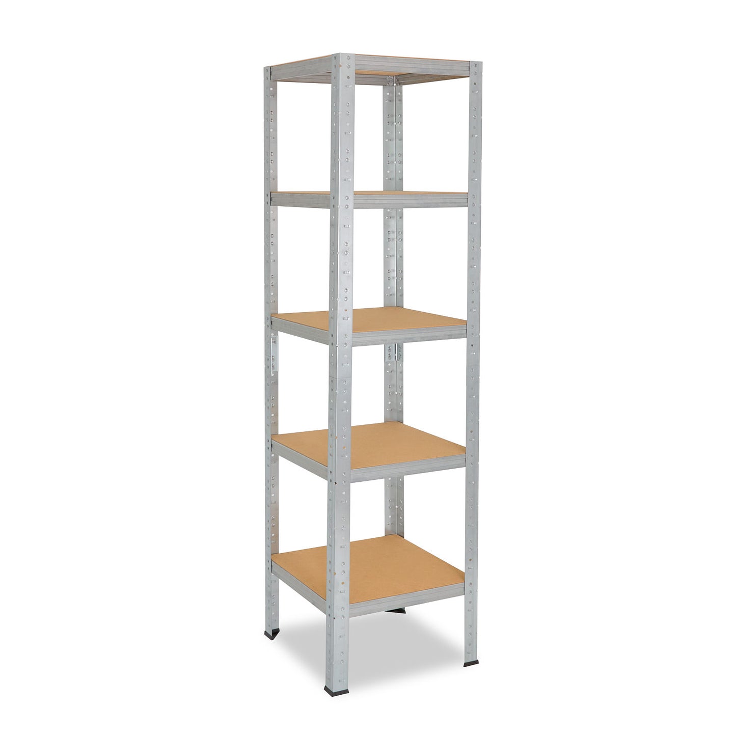 shelfplaza HOME Schwerlastregal 180x23x23 cm verzinkt mit 5 Böden