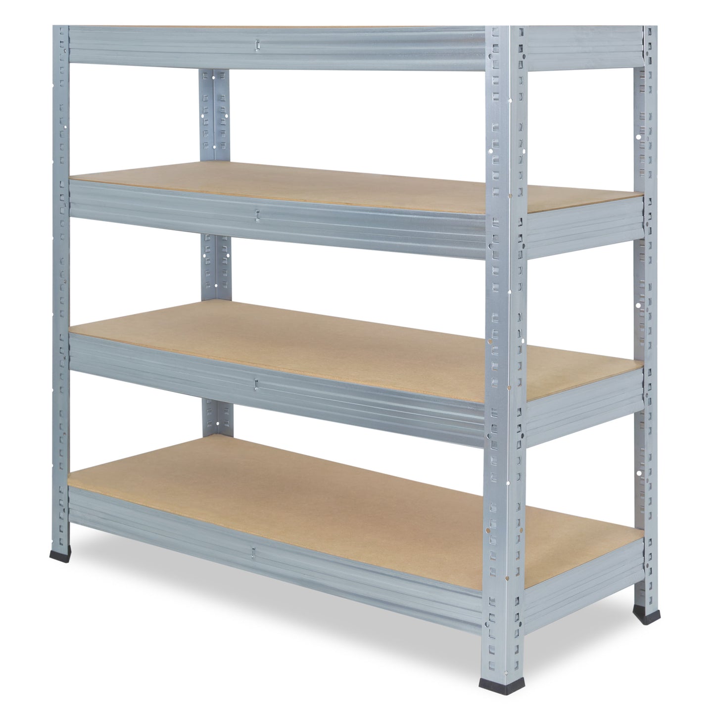 shelfplaza PRO Schwerlastregal 115x100x45 cm verzinkt mit 4 Böden