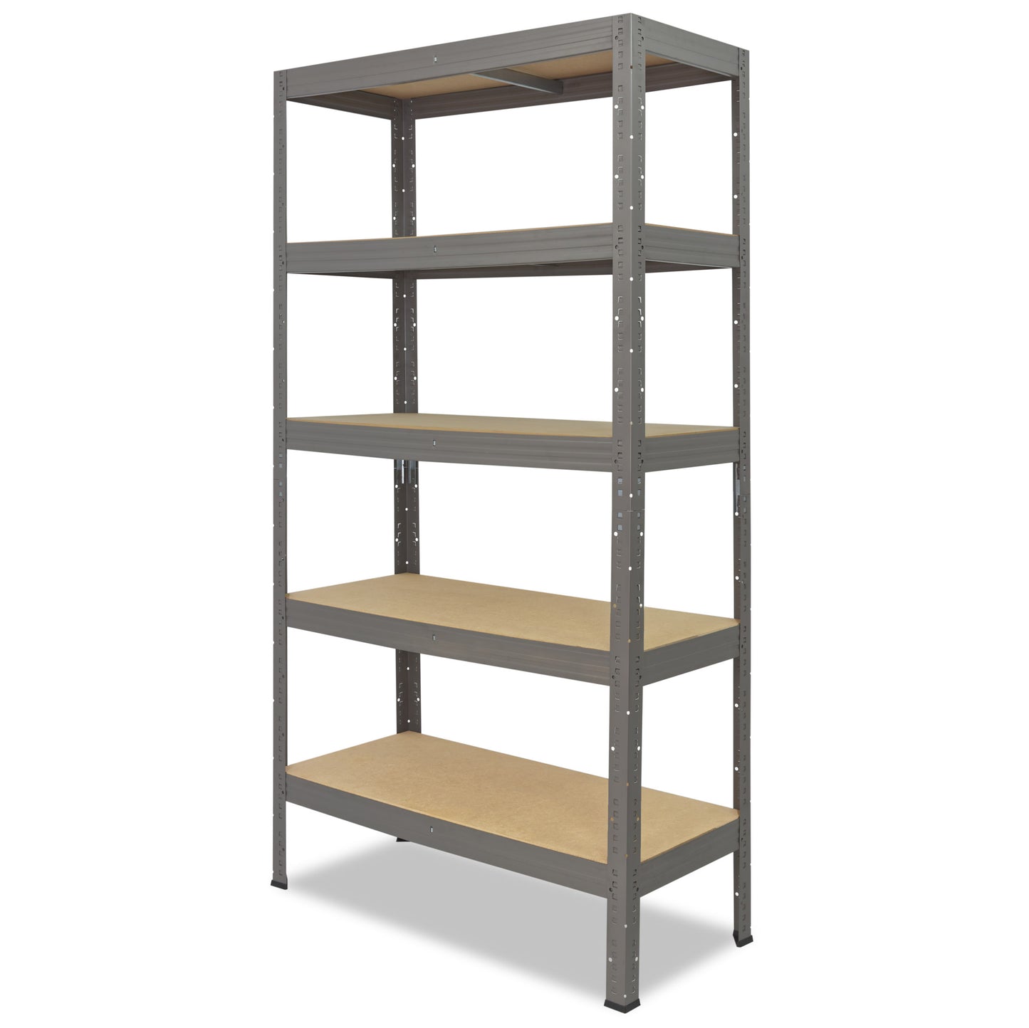 shelfplaza PRO Schwerlastregal 200x120x50 cm grau mit 5 Böden