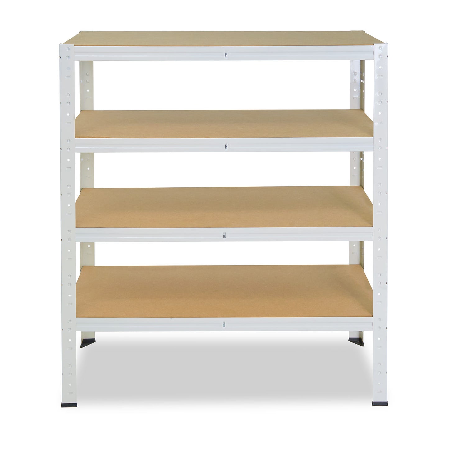 shelfplaza HOME Schwerlastregal 90x50x23 cm weiß mit 4 Böden