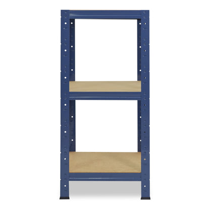 shelfplaza HOME Schwerlastregal 90x45x45 cm blau mit 3 Böden