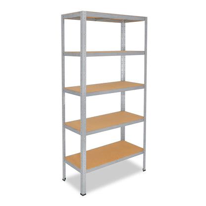 shelfplaza HOME Schwerlastregal 200x130x50 cm verzinkt mit 5 Böden