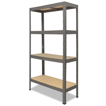 shelfplaza PRO Schwerlastregal 230x90x60 cm grau mit 4 Böden