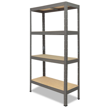shelfplaza PRO Schwerlastregal 180x50x60 cm grau mit 4 Böden