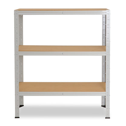 shelfplaza OFFICE Schwerlastregal 100x90x30 cm lichtgrau mit 3 Böden