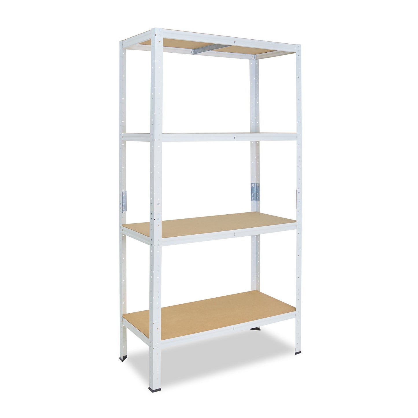 shelfplaza HOME Schwerlastregal 200x100x50 cm weiß mit 4 Böden