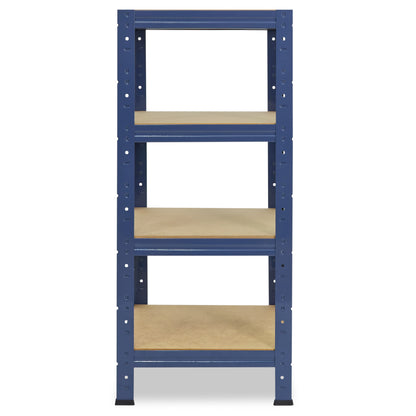 shelfplaza HOME Schwerlastregal 90x60x60 cm blau mit 4 Böden