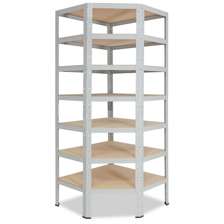 shelfplaza OFFICE Eckregal 230x80x50 cm lichtgrau