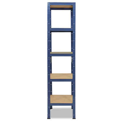 shelfplaza HOME Schwerlastregal 200x50x50 cm blau mit 5 Böden