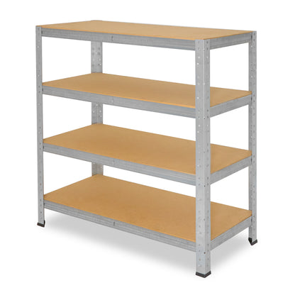 shelfplaza HOME Schwerlastregal 100x75x45 cm verzinkt mit 4 Böden