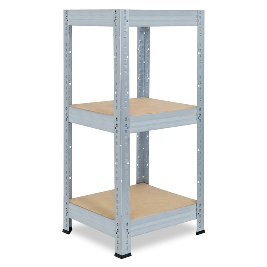 shelfplaza PRO Schwerlastregal 90x45x45 cm verzinkt mit 3 Böden