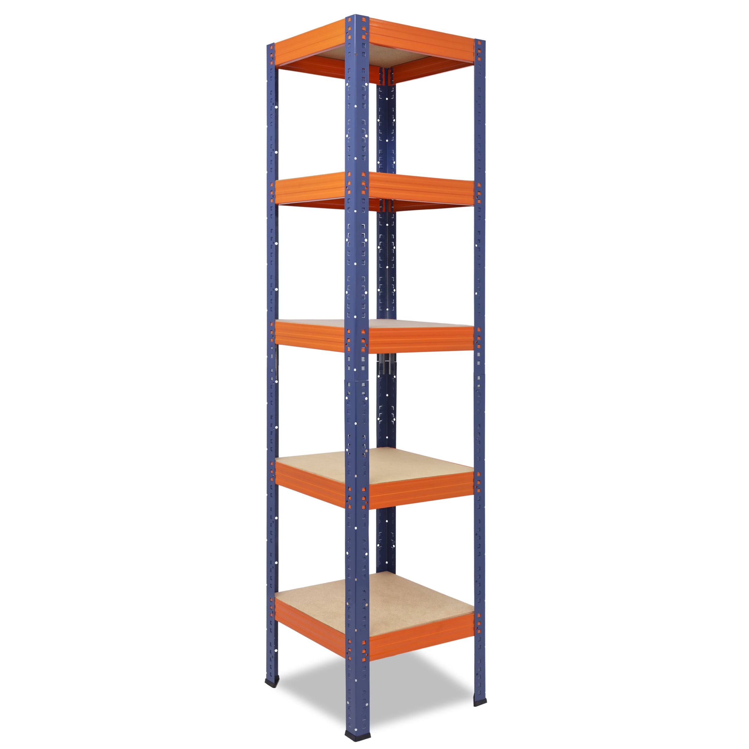 shelfplaza PRO Schwerlastregal 200x50x50 cm blau-orange