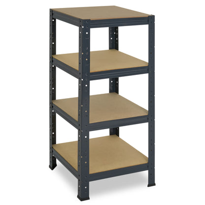 shelfplaza HOME Schwerlastregal 100x60x60 cm anthrazit mit 4 Böden