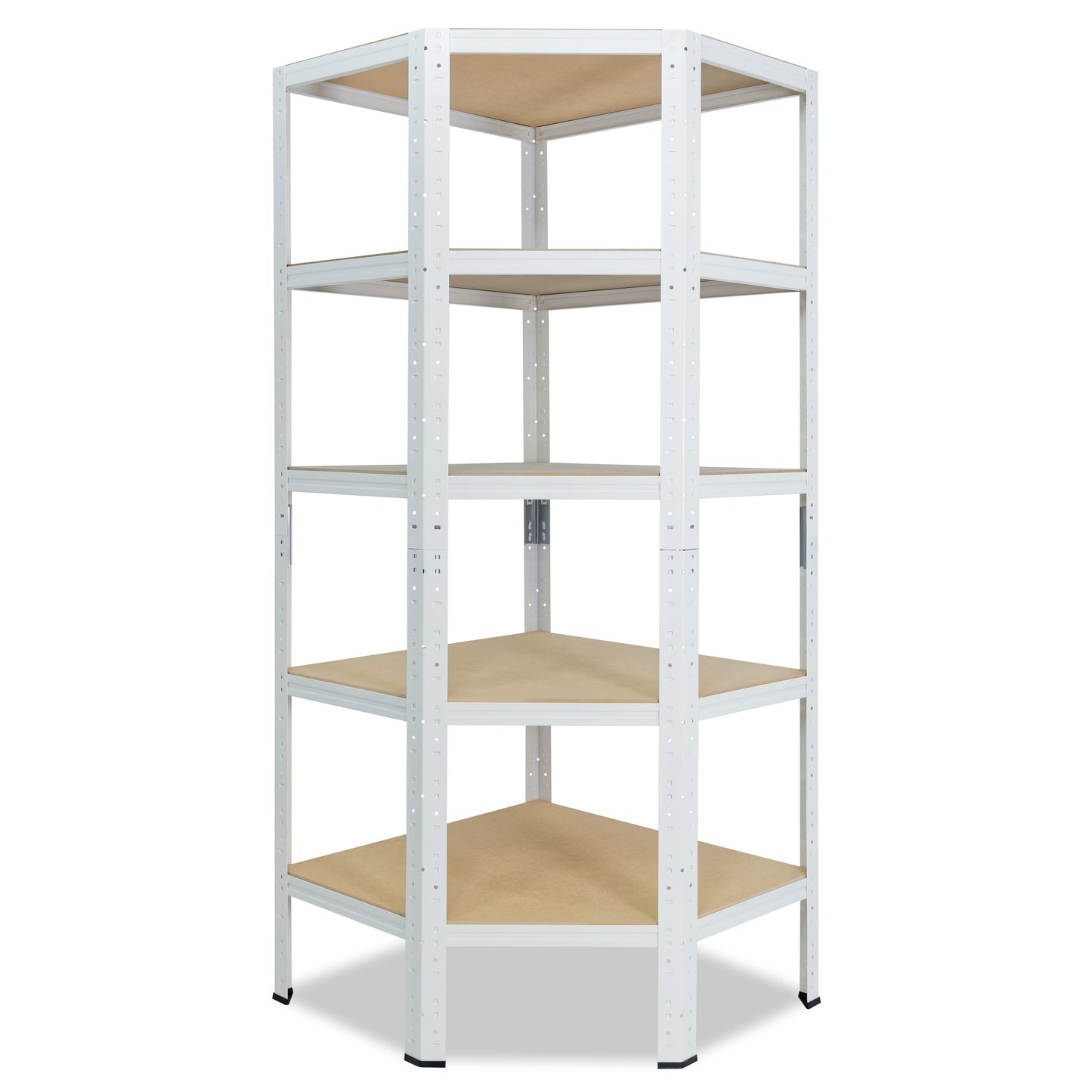 shelfplaza HOME Eckregal 180x60x30 cm weiß mit 5 Böden