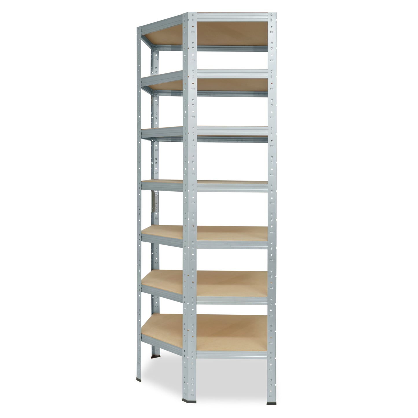 shelfplaza HOME Eckregal 230x80x50 cm verzinkt mit 7 Böden