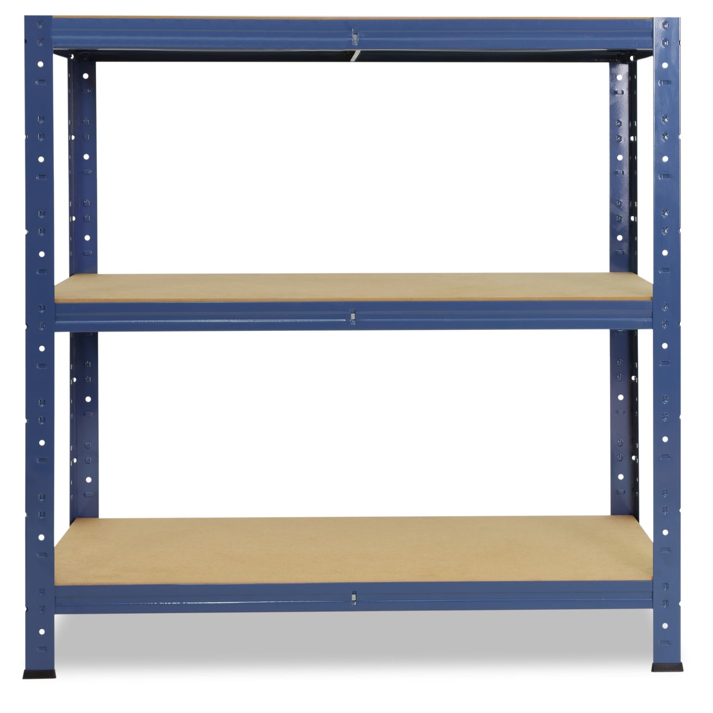 shelfplaza HOME Schwerlastregal 90x90x40 cm blau mit 3 Böden