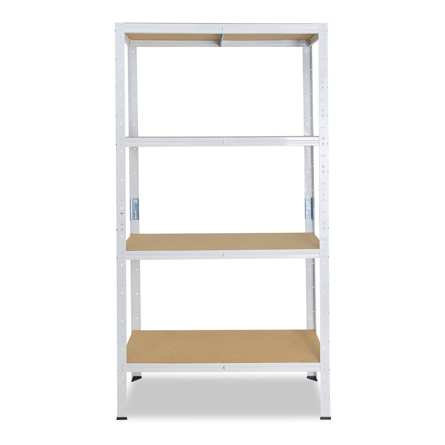 shelfplaza HOME Schwerlastregal 155x45x50 cm weiß mit 4 Böden