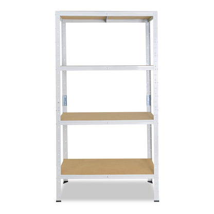 shelfplaza HOME Schwerlastregal 155x45x50 cm weiß mit 4 Böden