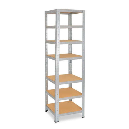 shelfplaza HOME Schwerlastregal 230x60x60 cm verzinkt mit 7 Böden