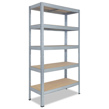 shelfplaza PRO Schwerlastregal 180x75x40 cm verzinkt mit 5 Böden