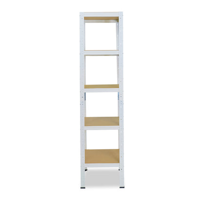 shelfplaza HOME Schwerlastregal 200x45x45 cm weiß mit 5 Böden