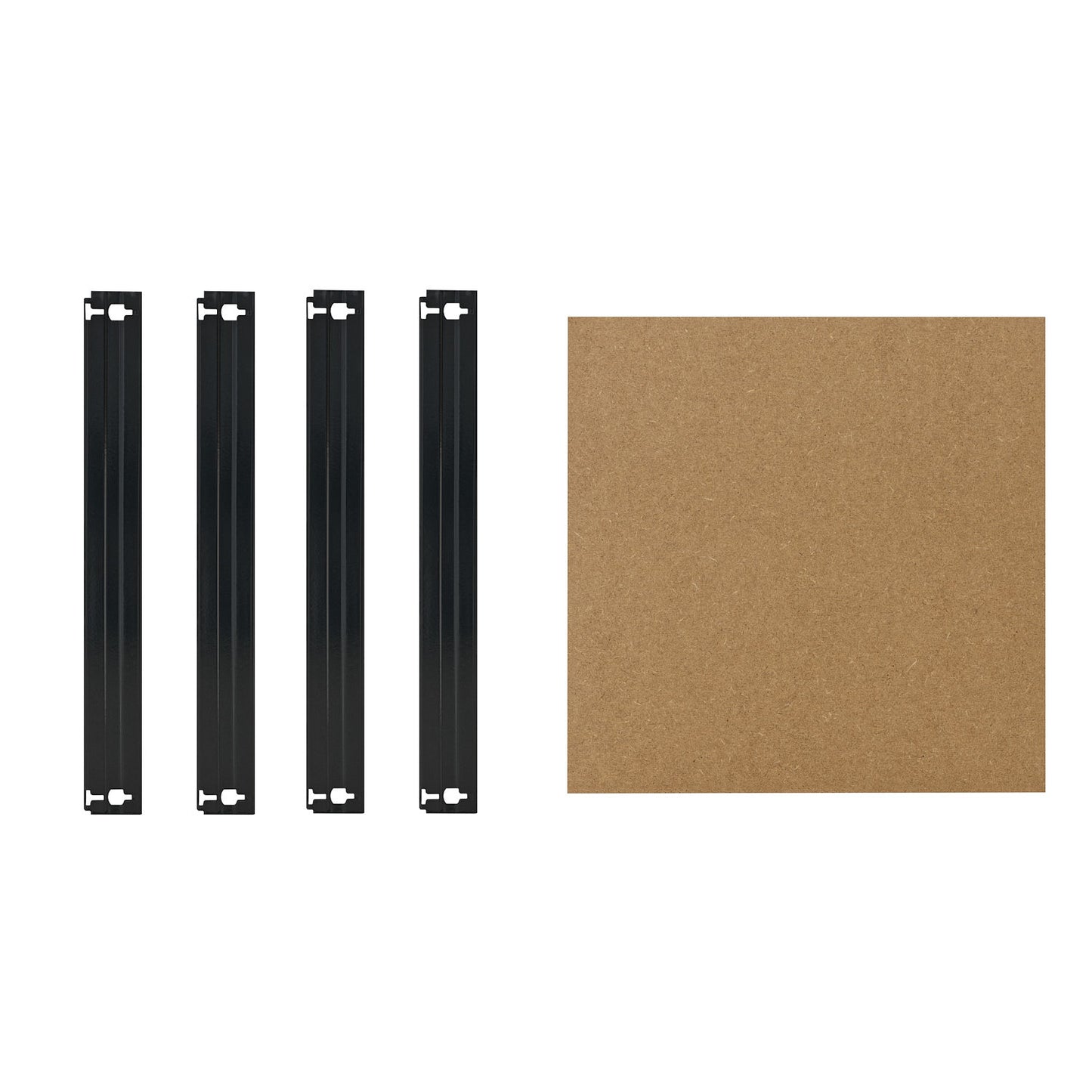 shelfplaza BLACK Fachboden-Set 23x23 cm schwarz