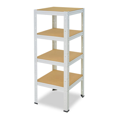 shelfplaza HOME Schwerlastregal 100x60x60 cm weiß mit 4 Böden