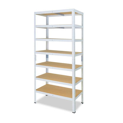 shelfplaza HOME Schwerlastregal 180x80x50 cm weiß mit 7 Böden