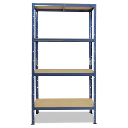 shelfplaza HOME Schwerlastregal 200x100x30 cm blau mit 4 Böden