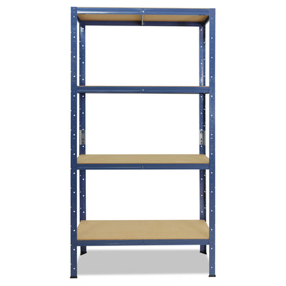shelfplaza HOME Schwerlastregal 155x75x50 cm blau mit 4 Böden