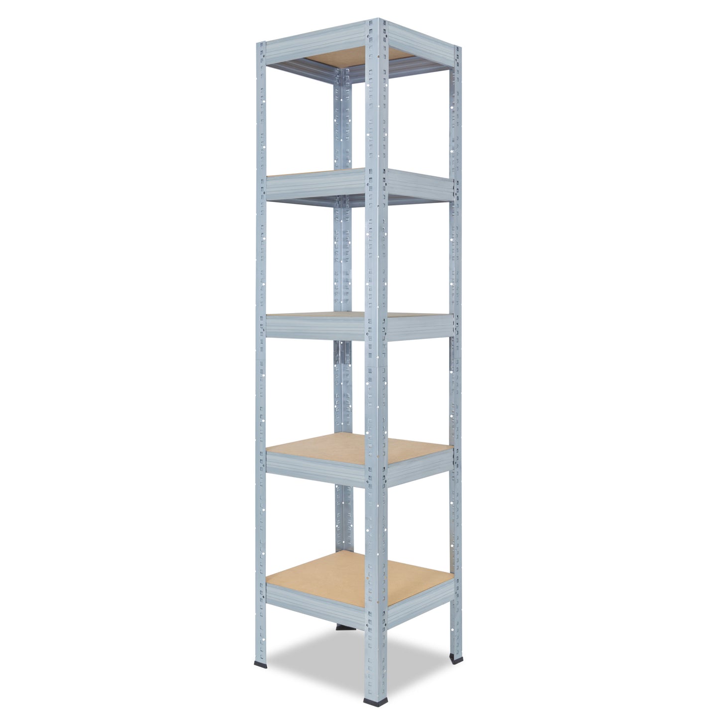 shelfplaza PRO Schwerlastregal 230x30x30 cm verzinkt mit 5 Böden